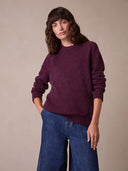 Donegal Saddle Shoulder Crew Jumper