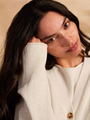 Organic Cotton Blend Drop Shoulder Slouch Cardigan