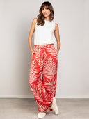 Linen Self Tie Wide Leg Trousers