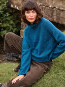 Lambswool Slouchy Marl Funnel Neck Jumper