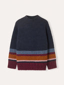 Donegal Colour block Funnel Neck Jumper