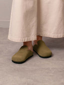 Suede Minimal Clogs