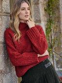 Kilcarra Tweed Funnel Neck Jumper