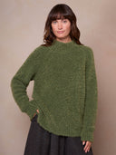 Boucle Funnel Neck Jumper