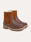 Waterproof Sheepskin Lined Ankle Boots