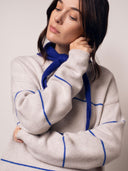 Merino Blend Split Hem Slouch Funnel Neck Jumper