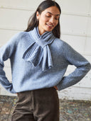 Alpaca Blend Pull-Through Cable Scarf