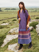 Engineered Check Dress