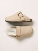 Sheep Lined Strap Detail Clogs