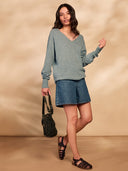 Supersoft Slouch V Neck Jumper