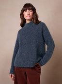 Boucle Funnel Neck Jumper