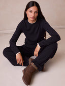 Braid Trim Sheepskin Shortie Boots