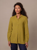 Textured Pleat Back Shirt