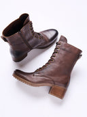 Block Heel Derby Boots