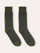 Men's Merino Cotton Fair Isle Sock