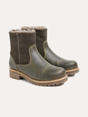 Waterproof Sheepskin Lined Ankle Boots