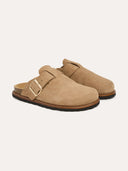 Suede Welt Detail Clogs