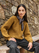 British Wool Rib Cable Jumper