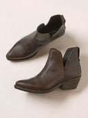 Split Detail Ankle Boots