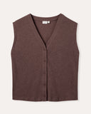 Linen Blend Button Through Top