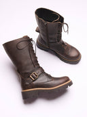 Strap Detail Mid Calf Boot