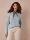 Microstripe Triangle Scarf