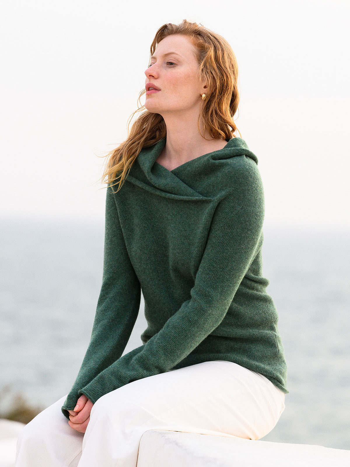 Supersoft Collared Slouch Jumper | Celtic & Co.