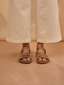 Fringe Suede Sandals