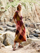Bias Cut Midi Dress