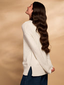 Organic Cotton Blend Drop Shoulder Slouch Cardigan