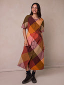 Bias Cut Midi Dress