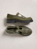 Chunky T Bar Leather Loafers
