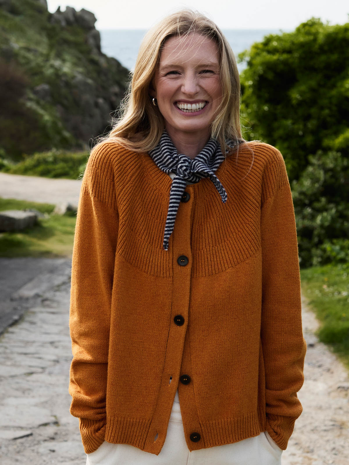 Textured Yoke Cardigan | Celtic & Co.