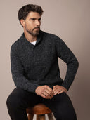 Men's Donegal Shawl Collar Jumper