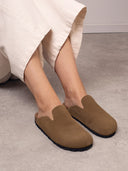 Suede Minimal Clogs