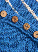 Linen Blend Drop Stitch Breton Jumper