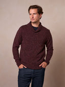 Men's Donegal Shawl Collar Jumper