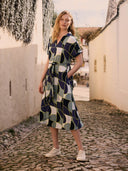 Grown On Sleeve Midi Shirt Dress